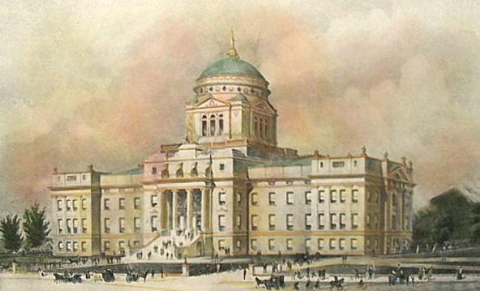 Montana State Capitol design by Bell & Kent, 1898